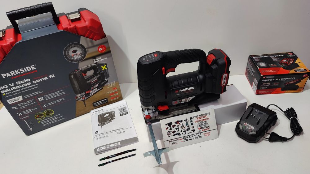 НОВ бесщот акумуляторний лобзик GERMANY Parkside PPSTDA 20/аккумулятор