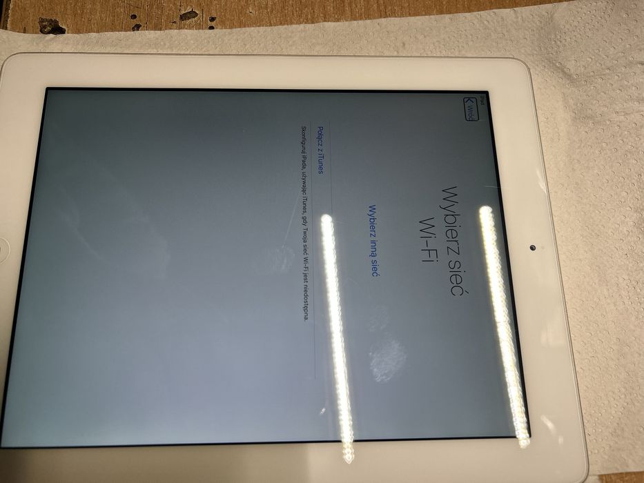 Ipad tablet brak ładowarki