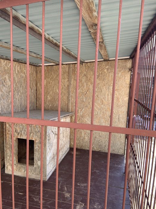 Продам вольєр для собаки б/в з будою всередині.