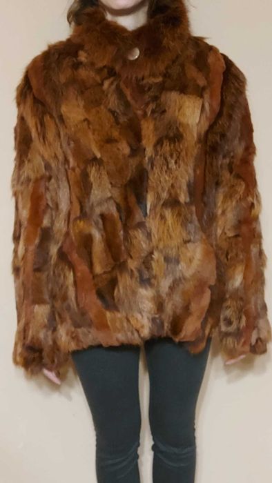 FUTRO damskie NATURALNE z lisa rude stan IDEALNY