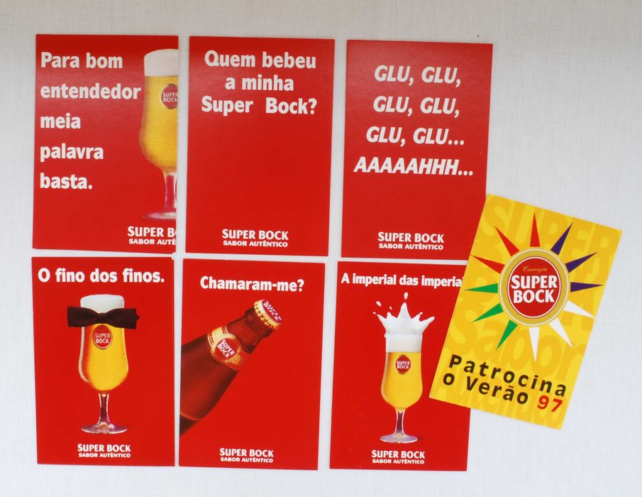 Postais publicitários dos anos 90