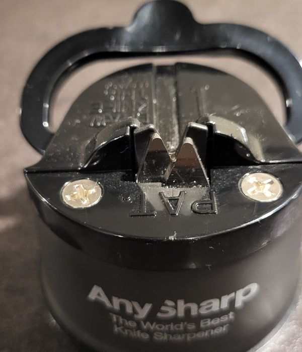 Metalowa Ostrzałka Osełka do Noży AnySharp Pro GUN METAL