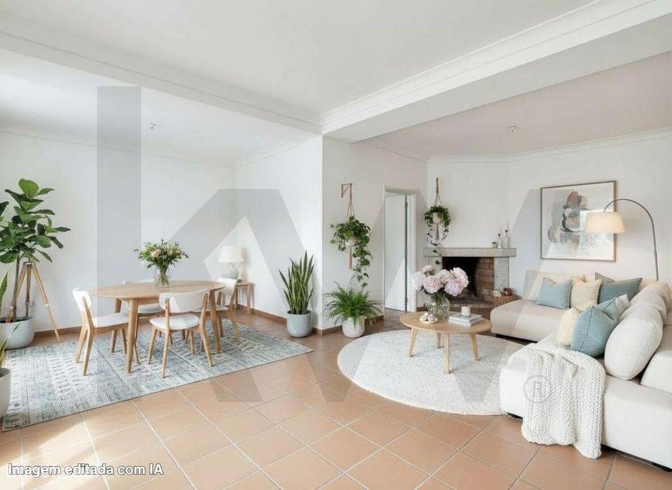 Apartamento T1 com vista Rio e lareira na Estrela