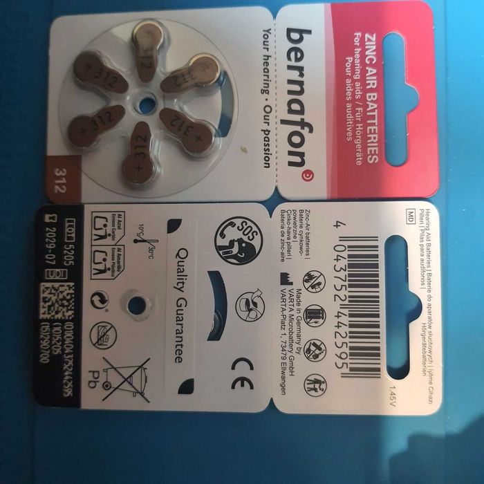 Батарейки для слуховых аппаратов Za10 PR70 ZA13 PR48 ZA312 ZA675 PR44