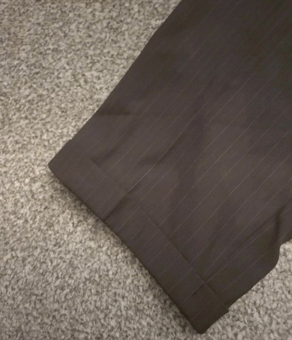 Męskie spodnie garniturowe XXL czarne