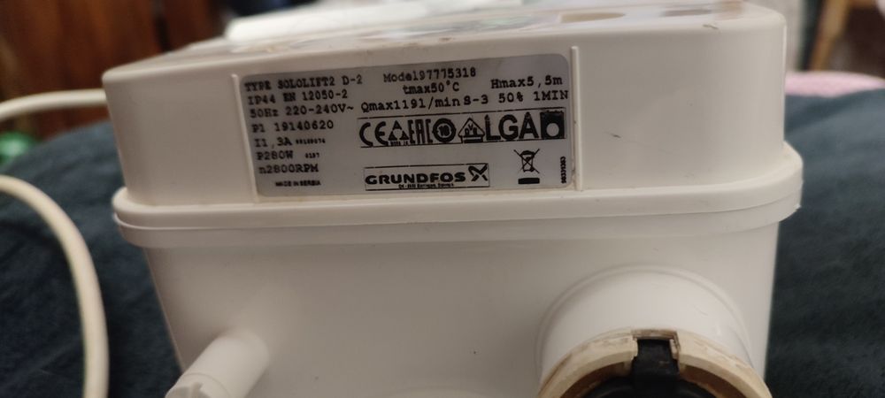 Сололифт. Сололіфт. Канализационная установка Grundfos SOLOLIFT2 D-2 (