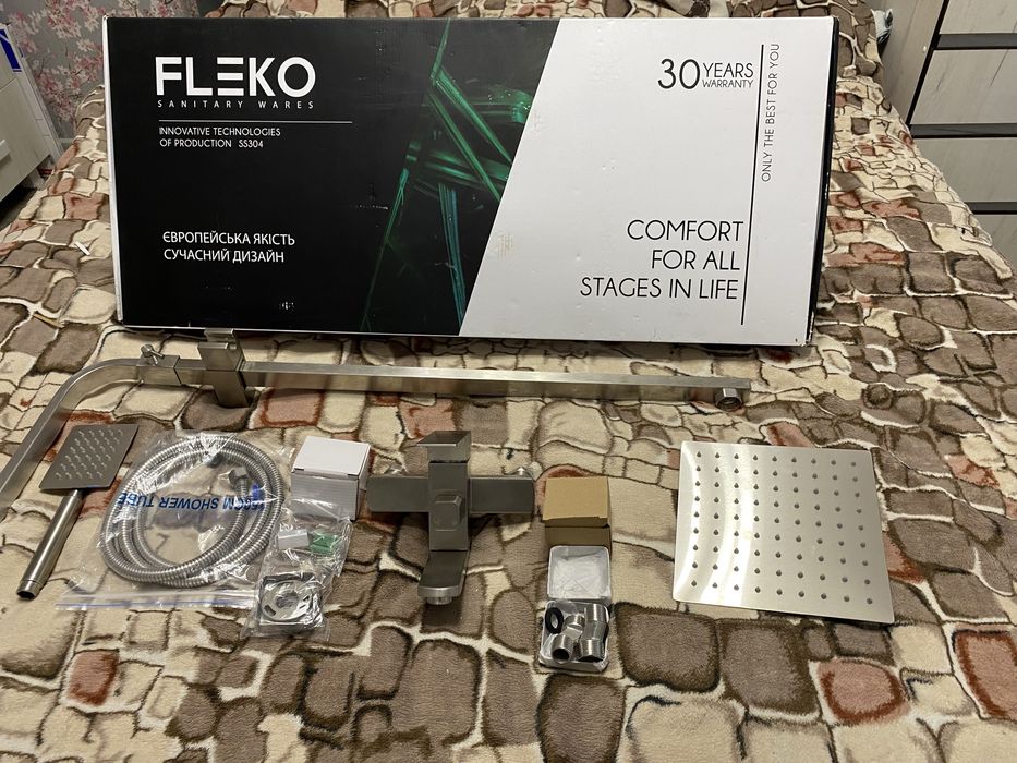 Змішувач ванноі кімнати FLEKO SS304