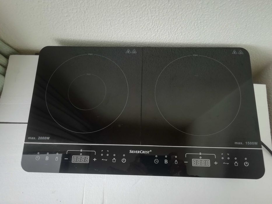 Placa /Fogão Elétrico de Indução com 2 Placas 2000/1500w - SILVERCREST
