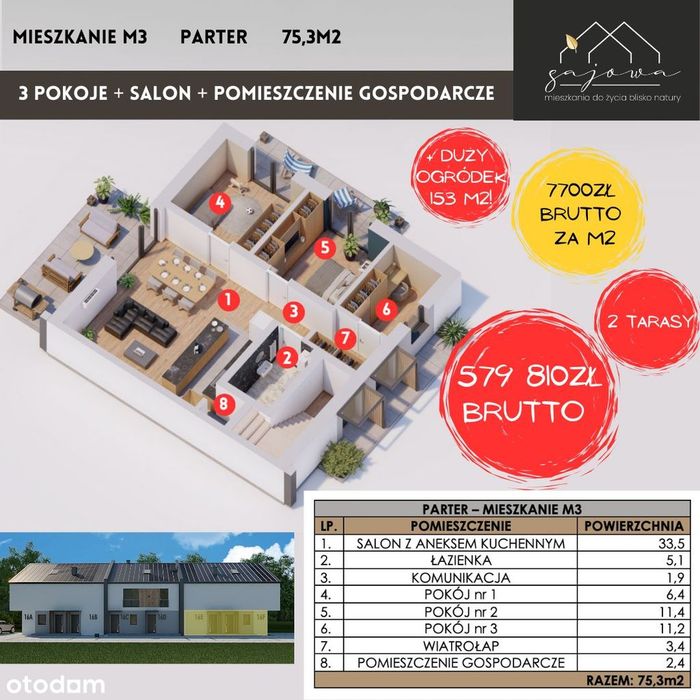 Mieszkanie – Nowy Sącz, Stare Miasto, Osiedle Stare Miasto - Więcej