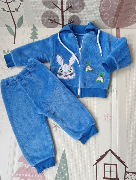 Одяг на хлопчика 6-9 міс, 68-74см, шапочка, куртка, костюм