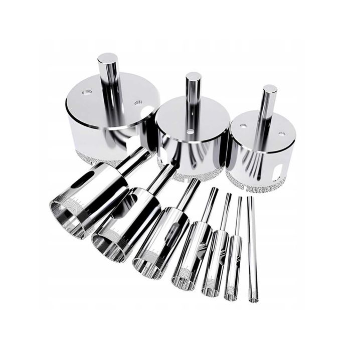 Otwornice diamentowe do płytek gresu szkła koronka zestaw 10szt 6–68mm