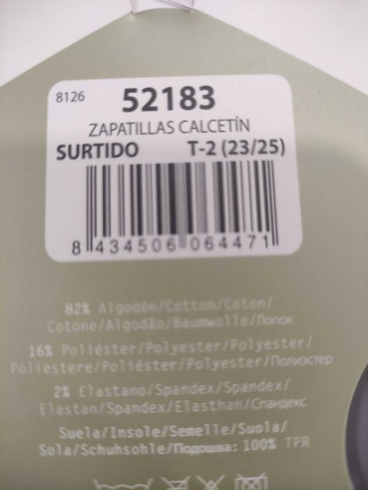 Meia / sapatilhas para crianças