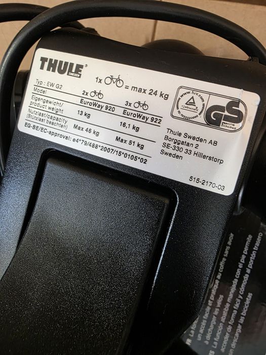 Bagażnik Thule 920 na 2 rowery