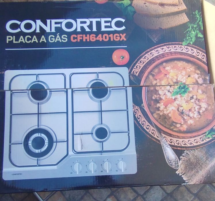 Placa a gás de 4 bicos