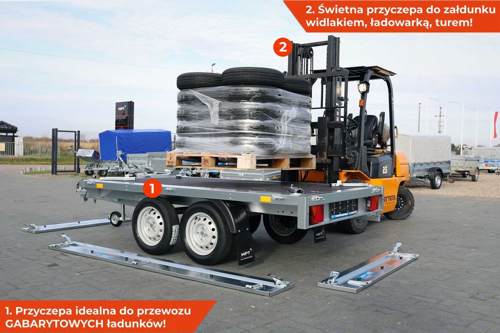 750 kg przyczepa samochodowa lekka 263x145 Neptun NADSTAWKA pełna BIS
