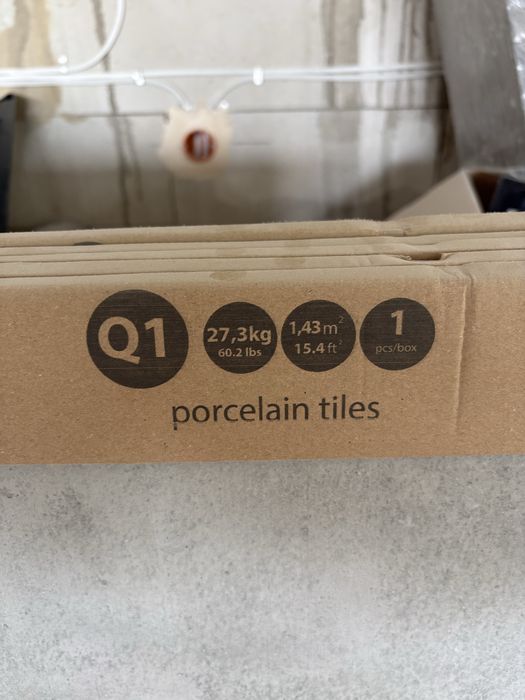 Plytki 120x120 cm. Cerrad softcement silver