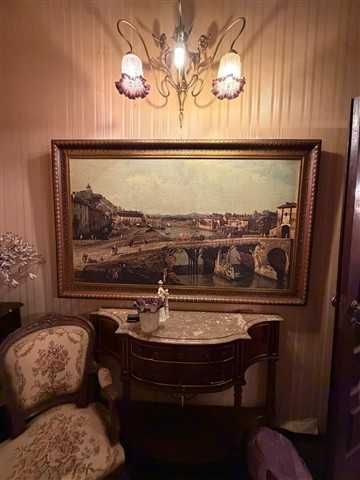Consola mais quadro em bom estado antigo