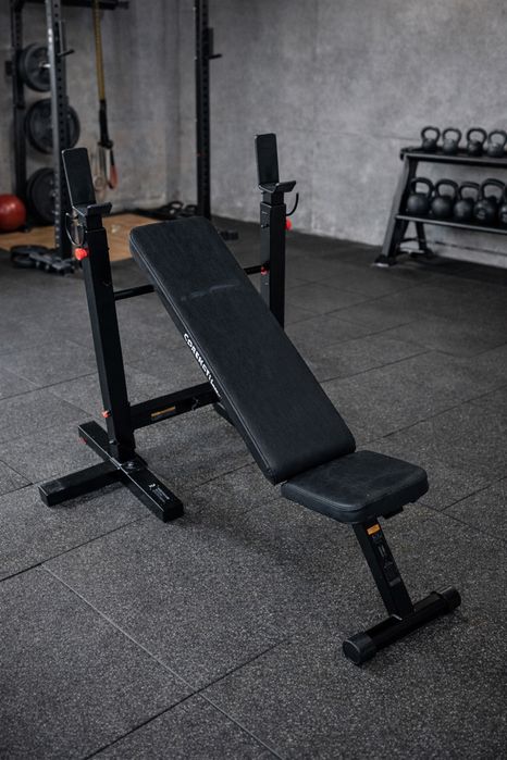 Banco de Musculação Ajustável com Suporte para Barra