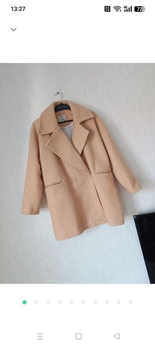 Пальто букле «Тедді» oversize