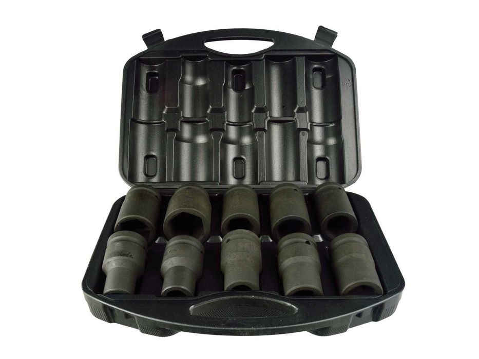 Nasadki udarowe 1" cal klucze nasadowe CRV 10EL zestaw nasadek 17-41mm
