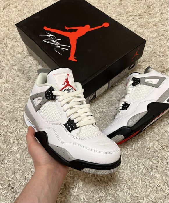 Кросівки Jordan 4 Retro White Cement - 840606-192