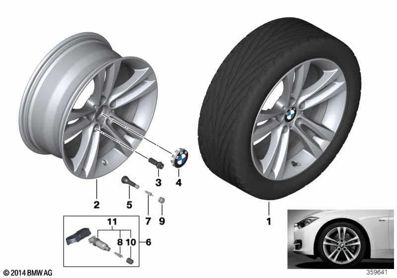 Felga BMW 18"  8Jx18 ET:34  Seria: 3' Seria: 4' nr mag. 1/384