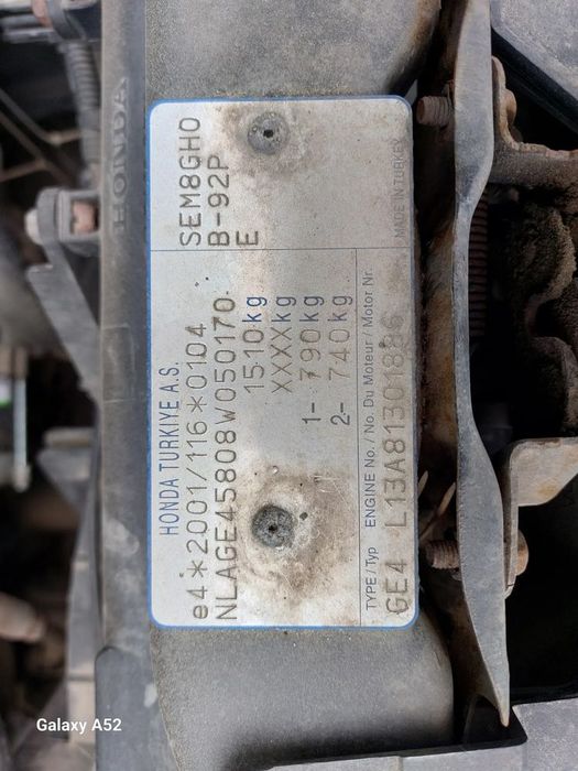 zderzak honda city 1,4b 08r. maska,lampy,drzwi,klapa..