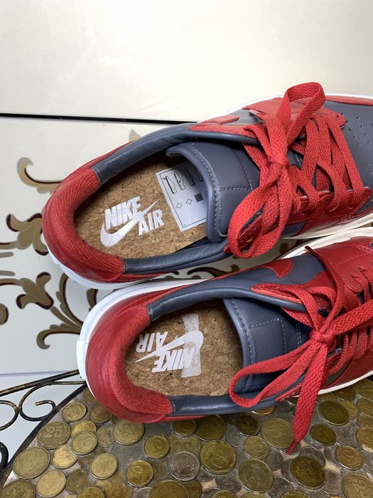 Красные кожаные кеды кроссы кроссовки nike air jordan 1 elevate low 40