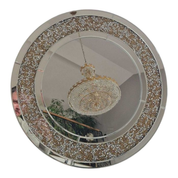 Lustra glamour okrągłe kryształowe 60 cm