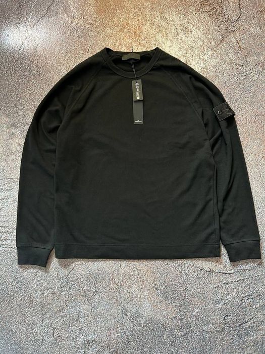 Світшот Stone Island Cotton stretch fleece Ghost Peace 610001 black