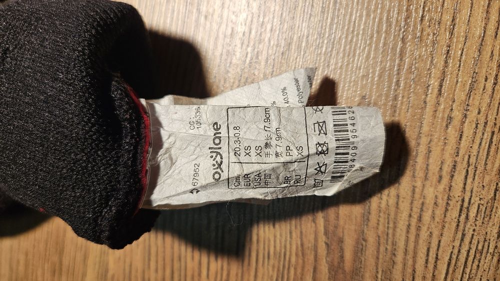 Rękawiczki polarowe ciepłe XS Decathlon