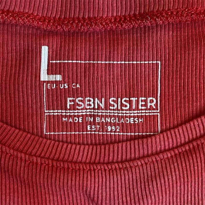 Футболка топ червона вкорочена FSBN Sister розмір L