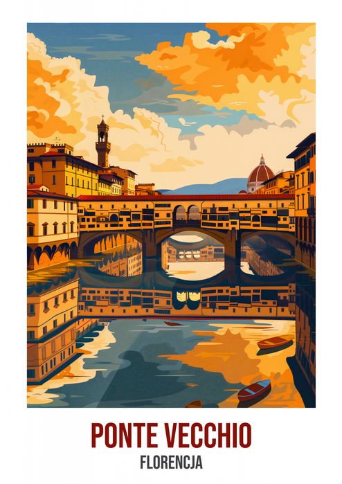 Plakat 21x29,7cm Ponte Vecchio