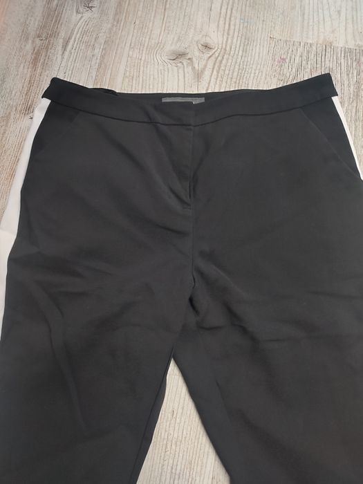 Primark 40 L 38 M spodnie damskie lampas eleganckie czarne chinosy