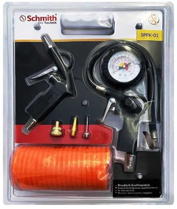 Набір пневмоінструментів для компресора 6в1 Eurotec EU-KIT-03 16 бар