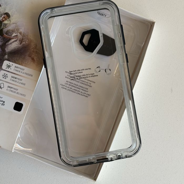 Capa Lifeproof Next para Samsung Galaxy S9 Transparente e Preta NOVA