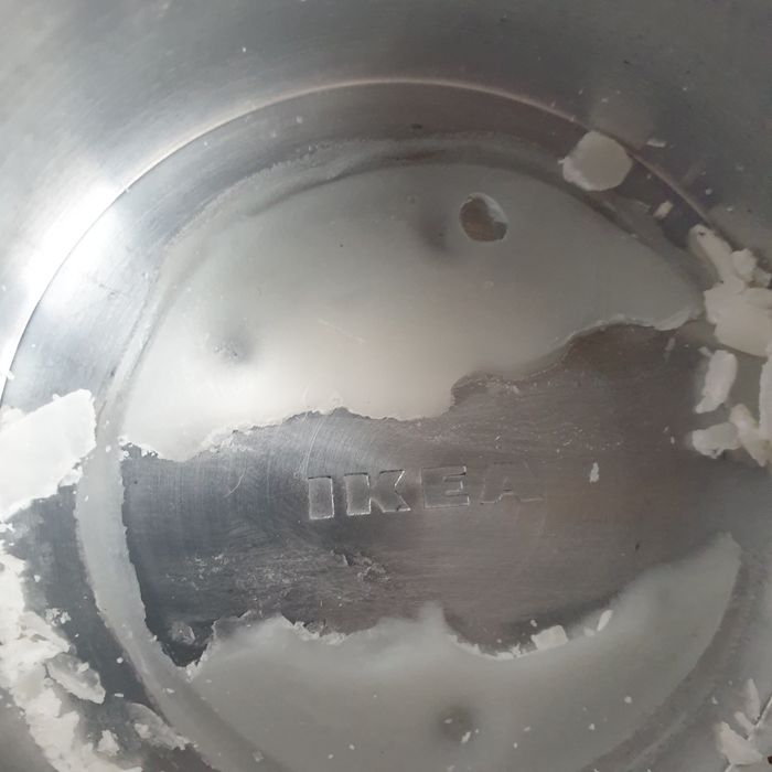 Vintage Ikea NÄSSJÖ Spherical Aluminium Candle Holder Sweden Szczecin