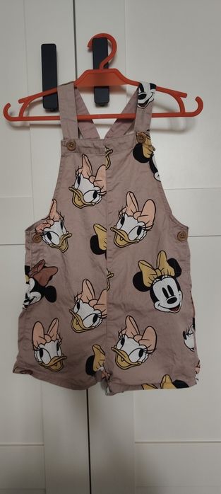 Ogrodniczki rampers letni dla dziewczynki H&M Minnie Daisy Disney