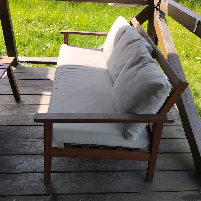 Zestaw ogrodowy drewniany