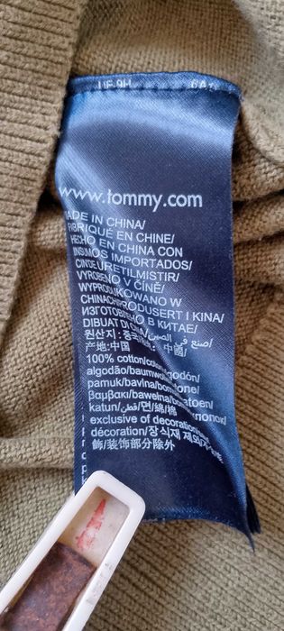 Джемпер Tommy Hilfiger чоловічий светр розмір M преміальна бавовна