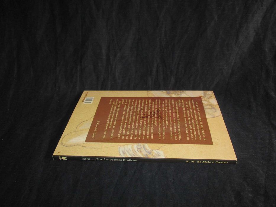 Livro Sim... Sim! Poemas Eróticos Melo e Castro