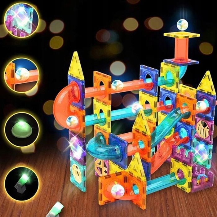 Klocki Magnetyczne Magnetyczne 100 elementów zestaw IDEALNY Prezent