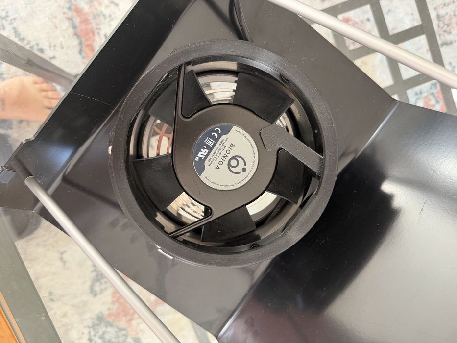 Настільна витяжка для манікюру Bioniqa Tabletop B V1 Black з фільтр мішком 65W