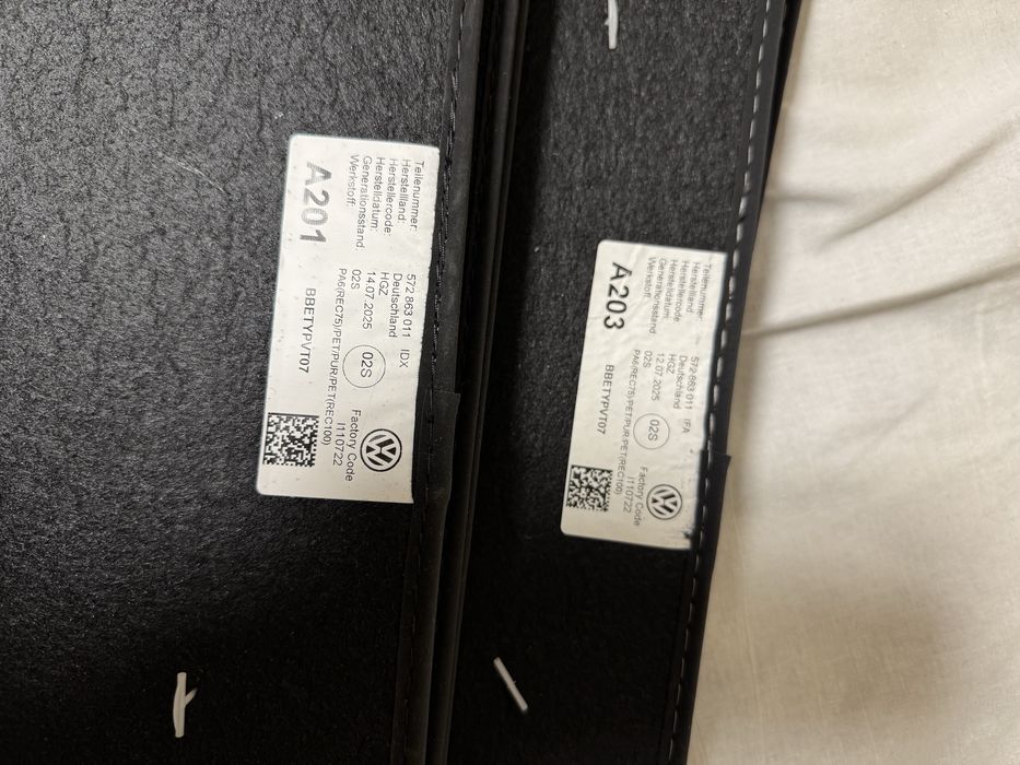 Оригинальные коврики Volkswagen