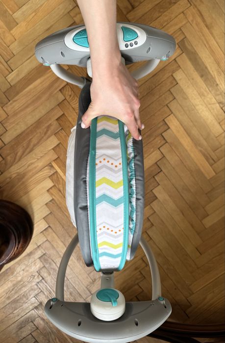 Дитячий шезлонг-гойдалка, музичний, дуга з підвісками, Mastela Delux