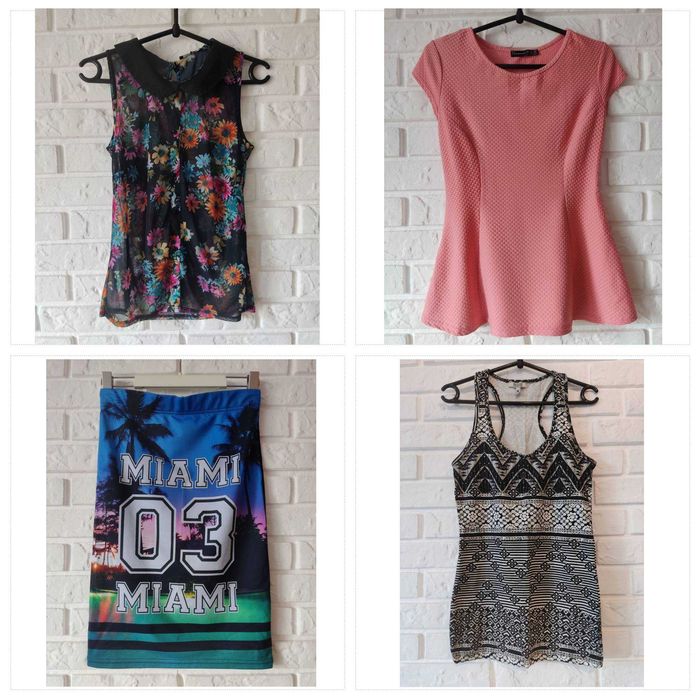 Duża paczka ubrań! Ubrania + biżuteria! Rozmiar S/M! New Look, Bershka