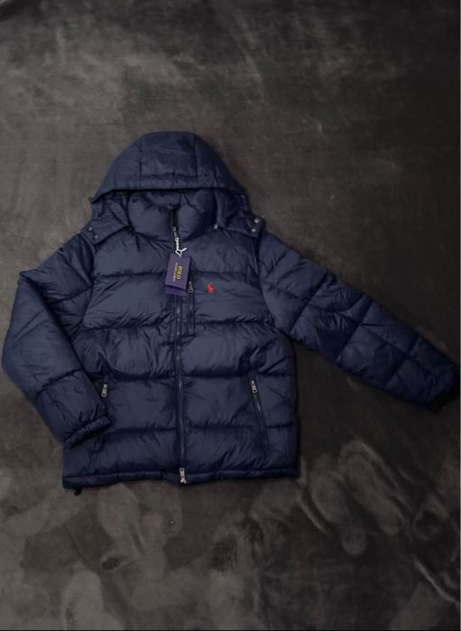 Polo ralph lauren casaco de pena azul-marinho