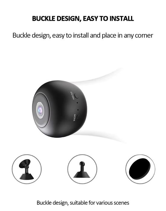 Mini Câmera Wifi IP 1080P A9 para vigilância sem fio e segurança