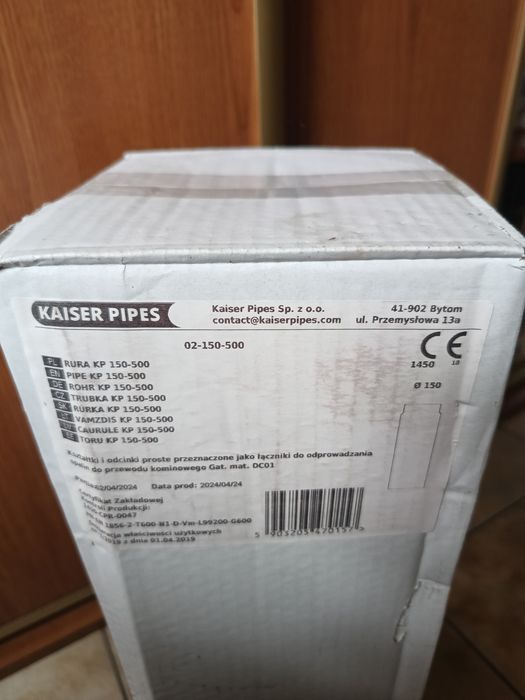 Rura spalinowa 150/500 2sztuki