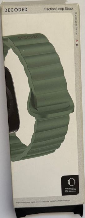 Bracelete magnética Decoded silicone traction para Apple Watch 42 a 45 mm (verde)- nova